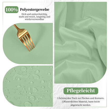 Biertischhussen Salbeigrün 8er-Set Universal für 50/70cm Biertische
