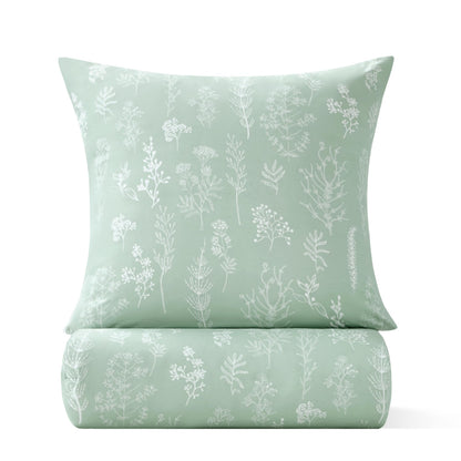 BEDSURE Bettdecke-Set 135x200 cm mit Kissenbezug 80x80 cm, Mintgrün