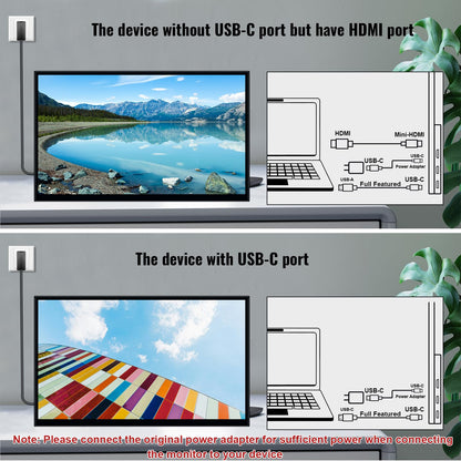 Tragbarer Monitor Touchscreen – 18.5 Zoll FHD HDR