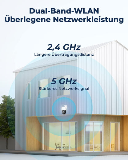 Reolink TrackMix 4K PTZ Überwachungskamera aussen mit Solarpanel
