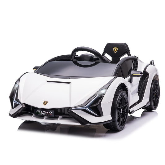 HOMCOM Lamborghini SIAN SUV Kinder Elektroauto Weiss 12V