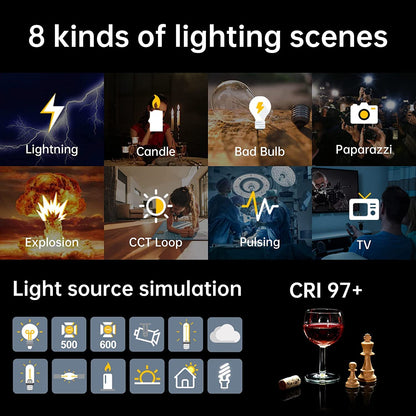 GVM LED Videoleuchte 80W COB Studiolicht - Bi-Color