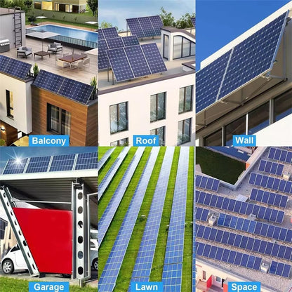 GLIESE Solarmodul Halterung Balkonkraftwerk - 118cm 2 Paare