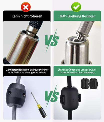 Baollansa Küchenarmatur BJQ2006 ausziehbar, 3 Strahlarten, schwarz