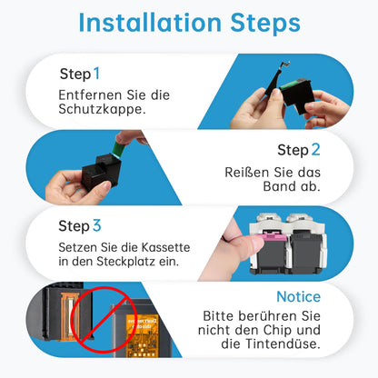 SUNPRINTZ 303 XL Druckerpatronen Schwarz + Farbe kompatibel für HP