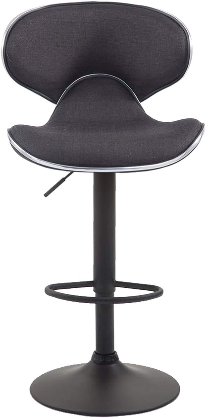 CLP Las Vegas V2 2er Set Barhocker – Dunkelgrau/Schwarz