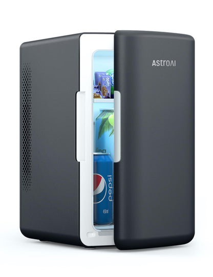 AstroAI 2-in-1 Mini Kühlschrank 6L Kühl/Heiz Schwarz