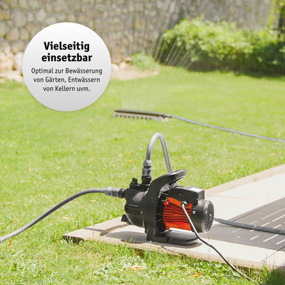 WALTER Gartenpumpe 600 W, 3000 l/h, 35 m Förderhöhe, 3,5 bar