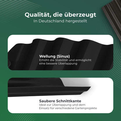 Novatool Wurzelsperre 3,5 x 0,6 m, 2 Stück, Rhizomsperre, schwarz