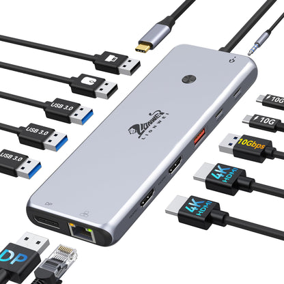 Universelle USB-C Dock Triple Display 13-in-1 4K