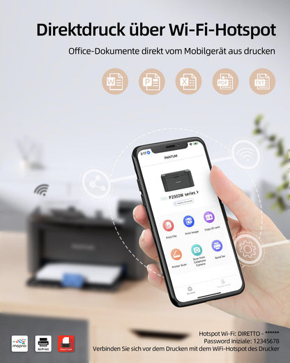 PANTUM P2502W Laserdrucker – Schwarz Weiss und WLAN