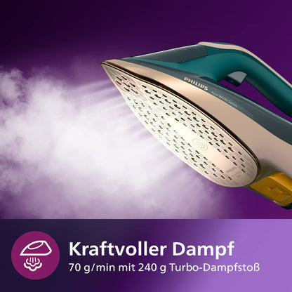 Philips Azur 8000 Serie Dampfbügeleisen - DST8030/70 Grün Opal