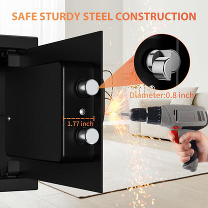 KABISAFE Möbeltresor Safe – Digitaltastatur & Schlüssel 20L