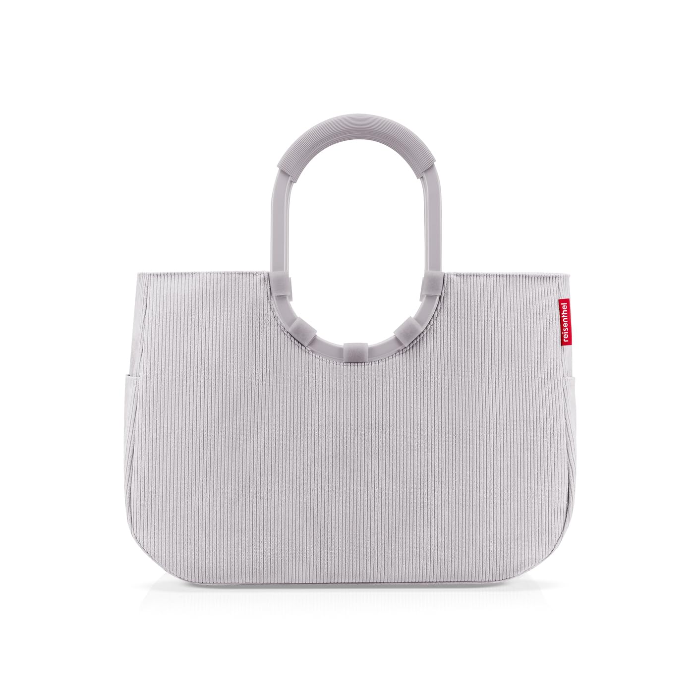 reisenthel loopshopper L Shopper, Cord Grey, 25 l, recyceltes PET – wasserabweisende Tragetasche mit Rundgriff