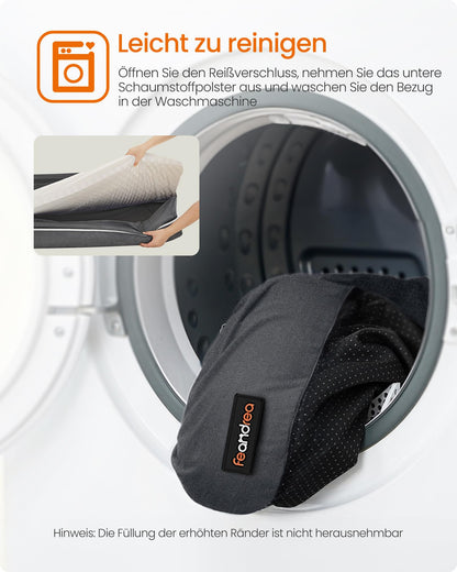 Feandrea Orthopädisches Hundebett 120x85cm PGW078G01V1 - Dunkelgrau