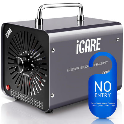 ICARE Ozongenerator 30000mg/h Ozongerät mit 120 Min Timer