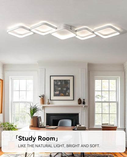 Modern LED Deckenleuchte dimmbar Fernbedienung 45W 92x31cm