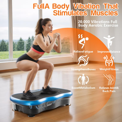 FitMotion PowerVibe 500 Vibrationsplatte - Intensiv-Workout