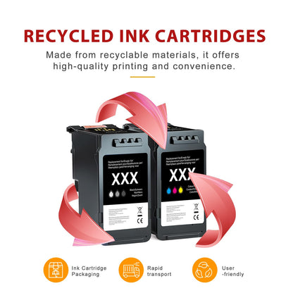 MYCARTRIDGE PG-560XL CL-561XL Druckerpatronen für Canon, 2er-Pack