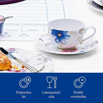 Villeroy & Boch Mariefleur Gris Basic Kaffee Set 18-teilig