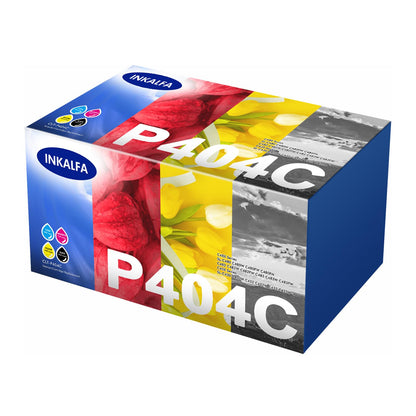 inkalfa CLT-P404C Toner 4er-Pack kompatibel für Samsung Xpress C480W, vier Kartuschen in Schwarz, Cyan, Gelb, Magenta