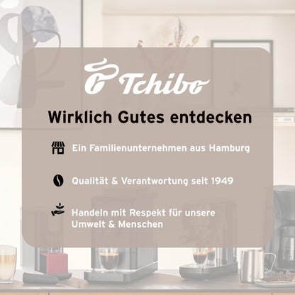 Tchibo Elektrischer Milchaufschäumer, Edelstahl, 130 ml, schwarz