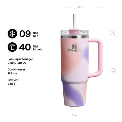 STANLEY Quencher H2.0 FlowState Trinkflasche 0.89 L, Rose Petal Motion
