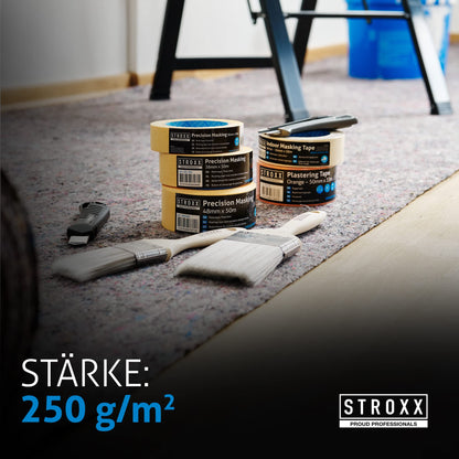 STROXX Malervlies 2x50m 250g/m² - PE Anti-Rutsch Schutzvlies