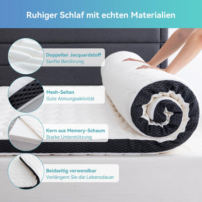 Amazon Basics Comfort Memoryschaum Matratzenauflage - Plüsch 180x200cm