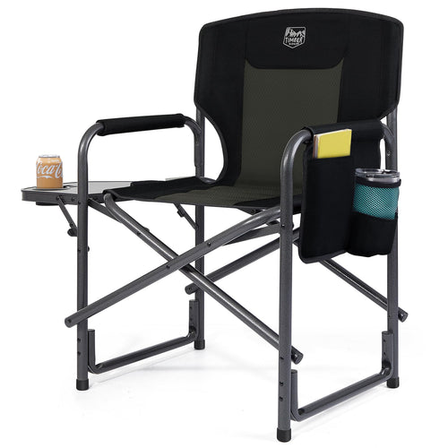 TIMBER RIDGE Regiestuhl klappbar – Ultraleicht Campingstuhl 180kg