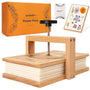 wisedry Blumenpresse-Kit CP034, 6 Schichten, Holz, 27,4 x 17,3 cm zum Pressen von Blumen