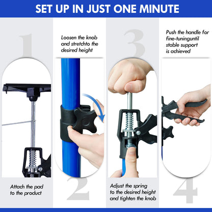 CCLIFE Einhand-Deckenstütze Montagestütze 4er Set 115-290 cm