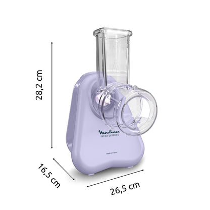 Moulinex Fresh Express DK8546E0 Elektrische Gemüsereibe 4-in-1 Lila