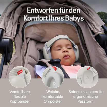 Alpine Muffy Baby Comfort Kapselgehörschutz für Babys, Beige