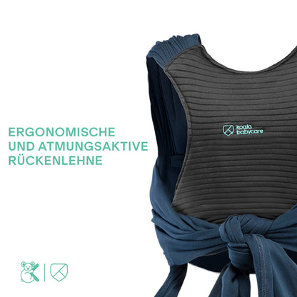 Koala Babycare Babytragetuch – elastisch, einfach anzuziehen (bis 15 kg)