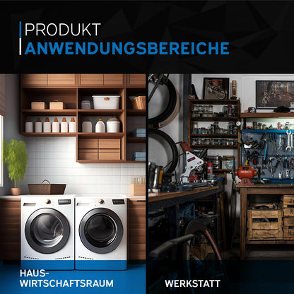 kör4u Komplettset Ausgussbecken Stahl weiss 50cm – mit Siphon