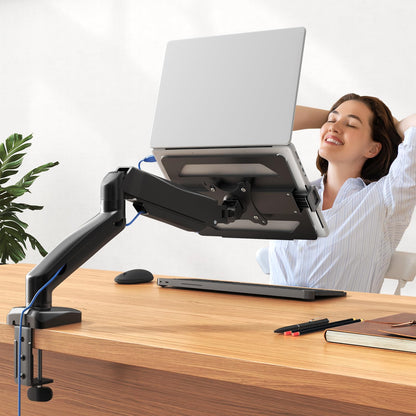 STANDOPIA 2-in-1 Laptop-Halterung & Monitorarm mit VESA 75/100