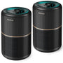 AIRTOK 2PC Luftreiniger HEPA Filter – Allergiker. Zwei weiße, rechteckige, gefaltete Filter zur Reinigung der Raumluft von Allergenen und Feinstaub.