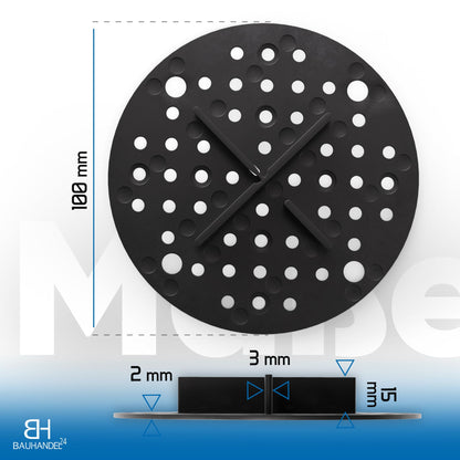 Bauhandel24 Fugenkreuze mit Teller 3mm Terrassenplatten Schwarz