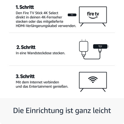 Amazon Fire TV Stick 4K Select (generalüberholt), 4K Streaming-Stick