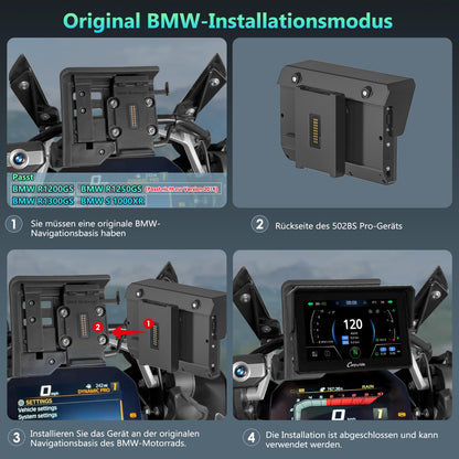 CARPURIDE W502BS Pro BMW Motorrad Navi CarPlay AA