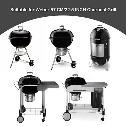 onlyfire Grillrost Edelstahl rund Ø 54,5 cm für Weber 57 cm Kugelgrill