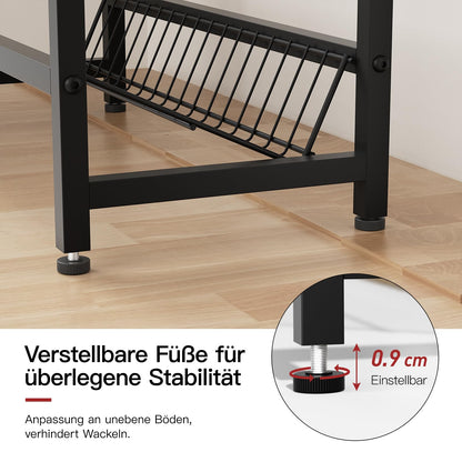 Rainsworth Getränkekistenregal mit Ablage – für 4 Kisten, Schwarz