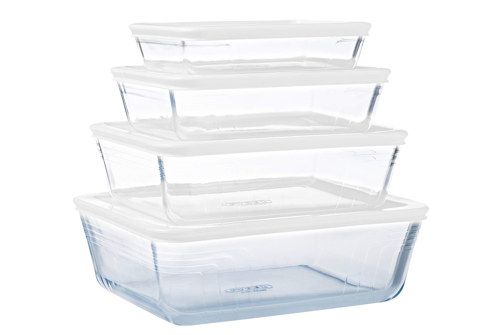 Pyrex Cook & Freeze Glasformen Set, 4-teilig, mit luftdichtem Deckel