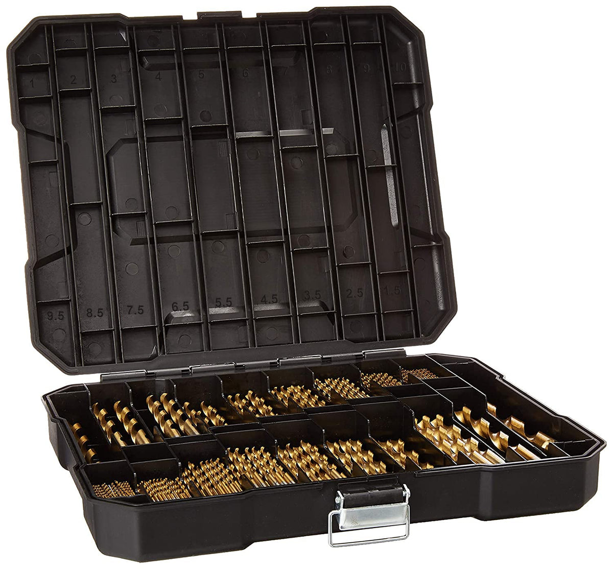 HURRICANE Titan Bohrerset 230-teilig, Schnellarbeitsstahl 1-10 mm mit Aufbewahrungskoffer