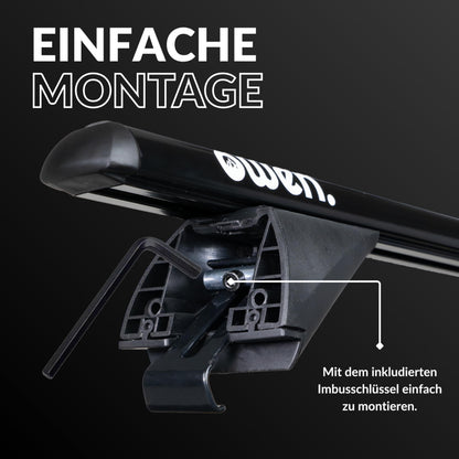 Owen 3.0 Relingträger - Universal 120cm Schwarz