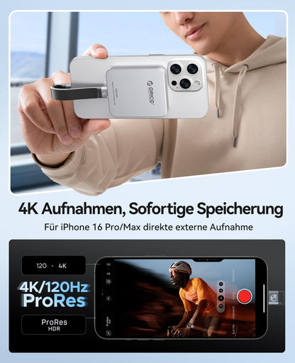 ORICO K20Mini Magnetische SSD 512GB - iPhone 15/16 Serie