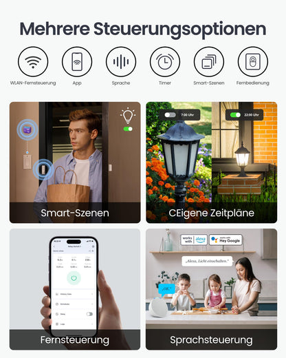 SwitchBot Wlan Schalter 1 Schaltmodul – 4er-Pack