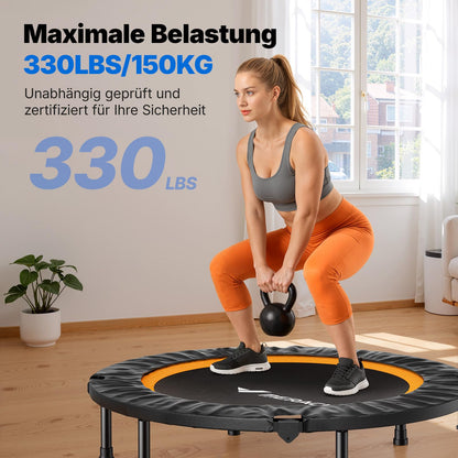 MERACH Mini Trampolin, faltbares Fitness-Trampolin leise bis 150 kg