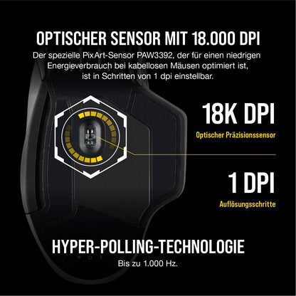 Corsair Dark Core Pro SE Gaming Maus - Schwarz